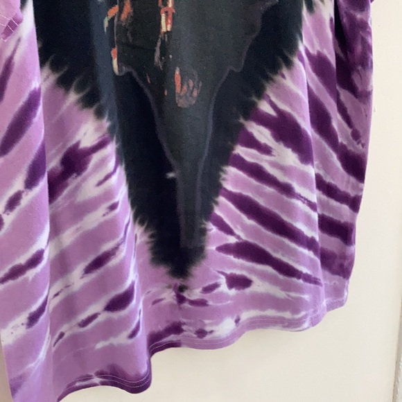 Janis Joplin Rock N Roll Oversized Graphic Purple Tie Dye Band Tee Size … - Picture 5 of 9